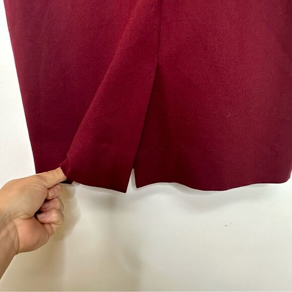 J. Crew Bell Sleeve Sheath Ponte Dress Cranberry Size 2 - Picture 11 of 14